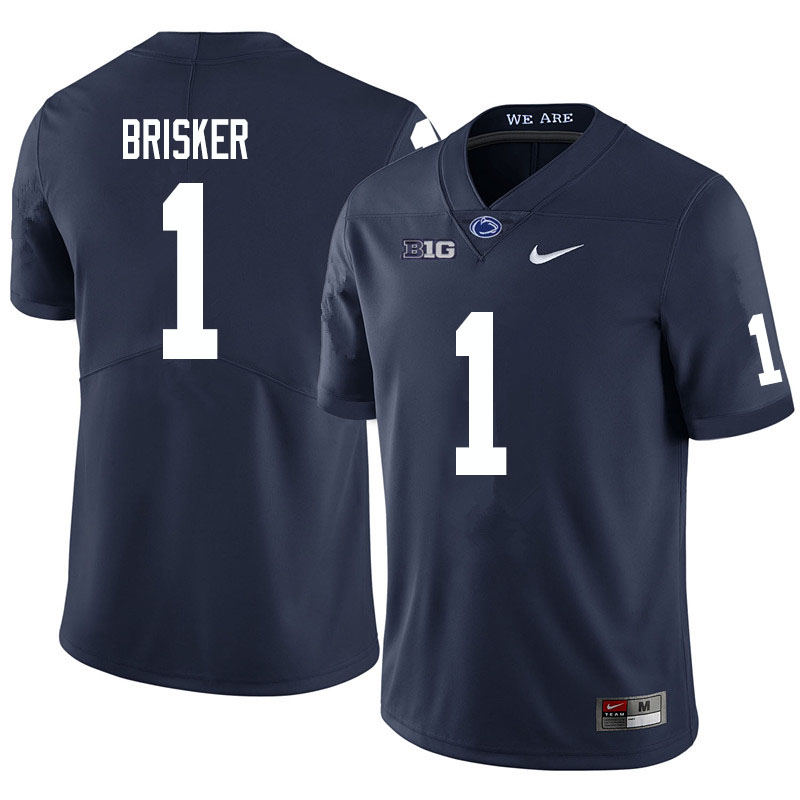 Men #1 Jaquan Brisker Penn State Nittany Lions College Football Jerseys Sale-Navy - Click Image to Close